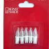 Konstsmide, guirlandes lumineuses de Noël 5 Ampoules De Rechange Givrees 6 V, 0,84W Pour Guirlande De Noël