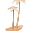 Schalling, crèche moderne 2 Palmiers En Bois Pour Décoration Crèche De Noël