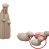 Schalling, crèche moderne Agneau En Bois Pour Crèche De Noël, 1,5 Cm