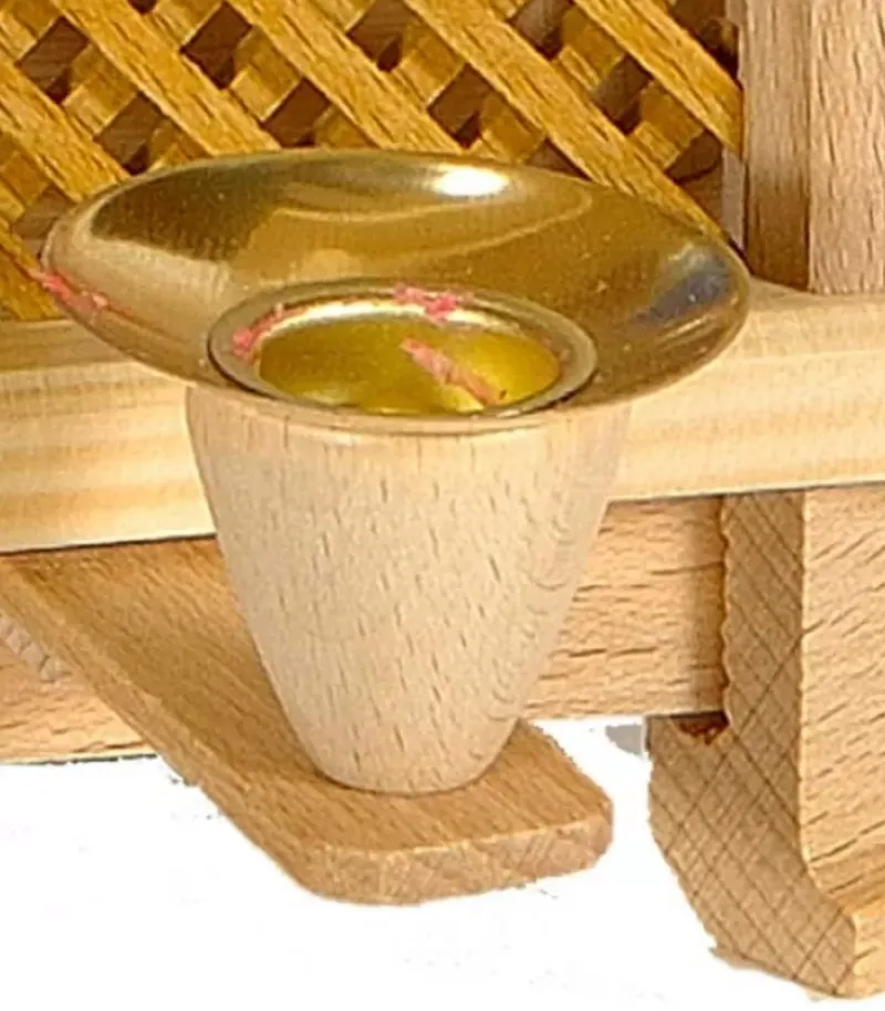 Richard Glasser, Pyramides de Noël allemandes Bougeoir De Rechange En Laiton Pour Pyramide A Bougies 17 Mm