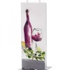 Flatyz, bougie décorative scandinave Bougie Design Bouteille Vin Rouge Et Verre
