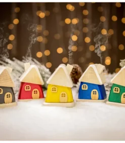 Hubrig, figurines pour enfant Brule-Encens Maison Grise