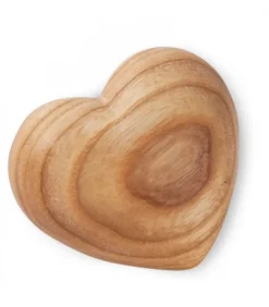 Waldfabrik, photophore en bois et étoile sapin de Noël Coeur En Bois, 6 Cm
