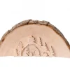 Waldfabrik, photophore en bois et étoile sapin de Noël Crèche De Noël En Relief, Taillee Dans Un Rondin De Bois, 12 Cm