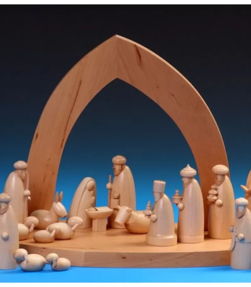 Schalling, crèche moderne Décoration Pour Crèche De Noël, Caravane, 6 Cm