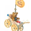 Hubrig, figurines pour enfant Décoration Sapin De Noël Vintage, Ourson Dans Landau