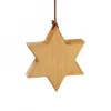 Waldfabrik, photophore en bois et étoile sapin de Noël Etoile En Bois D'Aulne A Suspendre 7,5 Cm