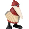 Köhler, Père Noël en bois Figurine Père Noël Accordeoniste