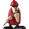 Köhler, Père Noël en bois Figurine Père Noël Chanteur Et Micro