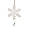 Waldfabrik, photophore en bois et étoile sapin de Noël Flocon De Neige A Suspendre Avec Cristal Swarovski N° 1
