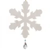 Waldfabrik, photophore en bois et étoile sapin de Noël Grand Flocon De Neige A Suspendre Avec Cristal Swarovski 12 Cm