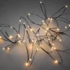 Konstsmide, guirlandes lumineuses de Noël Guirlande Lumineuse Led Effet Gouttes, 50 Diodes Ambrees, Fil Noir