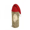 Waldfabrik, photophore en bois et étoile sapin de Noël Lutin Père Noël En Bois Avec Bonnet Rouge, 10 Cm