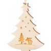 Waldfabrik, photophore en bois et étoile sapin de Noël Pendentif Sapin De Noël En Bois, Elan