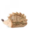 Waldfabrik, photophore en bois et étoile sapin de Noël Petit Herisson En Bois 7 Cm