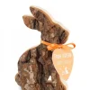 Waldfabrik, photophore en bois et étoile sapin de Noël Petit Lapin En Bois Assis, 10 Cm