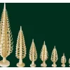 Richard Glasser, Pyramides de Noël allemandes Petit Sapin Noël Bois Sculpte, 5 Cm