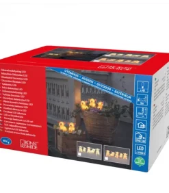 Konstsmide, guirlandes lumineuses de Noël Petits Cochons Roses Lumineux En Acrylique Led 12,5 Cm, Lot De 5