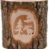Waldfabrik, photophore en bois et étoile sapin de Noël Photophore En Bois Cisele, Elan Dans La Foret