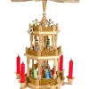 Richard Glasser, Pyramides de Noël allemandes Pyramide De Noël 2 Etages Avec Personnages Couleur