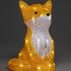 Konstsmide, guirlandes lumineuses de Noël Renard Lumineux A Led En Acrylique, 27 Cm
