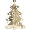 Pluto Produkter, déco de Noël Scandinave Sapin De Noël Dore Moderne En Metal, 12 Cm