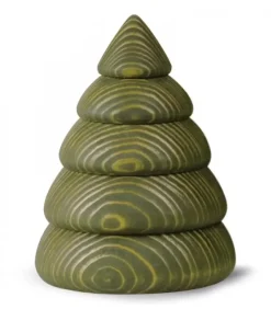 Köhler, Père Noël en bois Sapin De Noël En Bois Design, 9,5 Cm, Vert