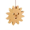Waldfabrik, photophore en bois et étoile sapin de Noël Soleil A Suspendre En Bois De Chene 12 Cm