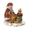 Hubrig, figurines pour enfant Village De Noël Miniature, Enfants Et Père Noël
