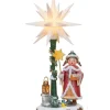 Hubrig, figurines pour enfant Village De Noël Miniature, Fillette Chantant Sous Etoile De Noël
