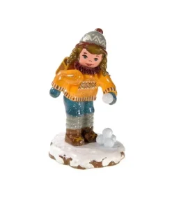 Hubrig, figurines pour enfant Village De Noël Miniature, Ecoliere