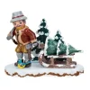 Hubrig, figurines pour enfant Village De Noël Miniature, Bucheron