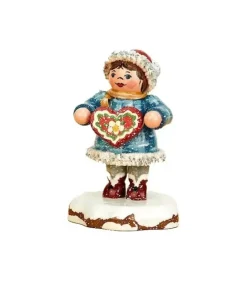 Hubrig, figurines pour enfant Village De Noël Miniature, Fillette Et Gateau