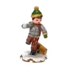 Hubrig, figurines pour enfant Village De Noël Miniature, Ecolier
