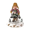 Hubrig, figurines pour enfant Village De Noël Miniature, Fillettes Sur La Luge