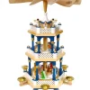 Richard Glasser, Pyramides de Noël allemandes Weihnachtspyramid Allemande 2 Etages Blanc Bleu